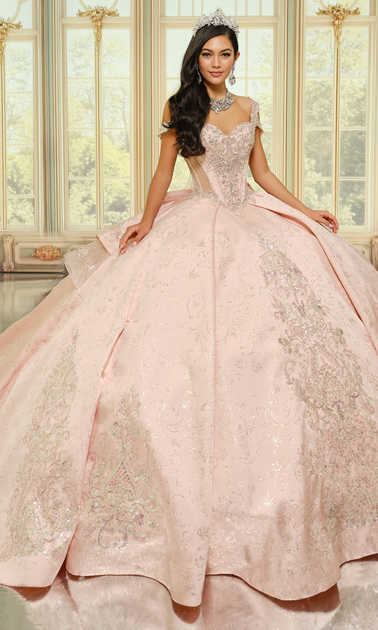 Princesa by Ariana Vara PR30201 - Sweetheart Brocade Pleated Ballgown
