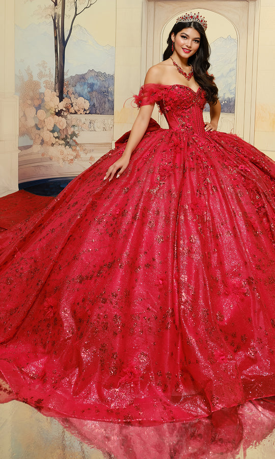 Princesa by Ariana Vara PR30206 - Sweetheart 3D Floral Accent Ballgown