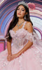 Princesa PR30227 - Glitter Tulle Floral Applique Ballgown