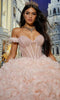 Princesa PR30232 - Beaded Corset Organza Ballgown with Pockets