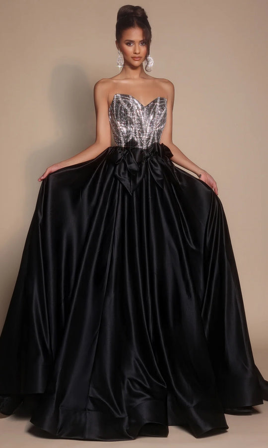 Portia and Scarlett PS26077 - Sweetheart Ballgown With Bow Accents