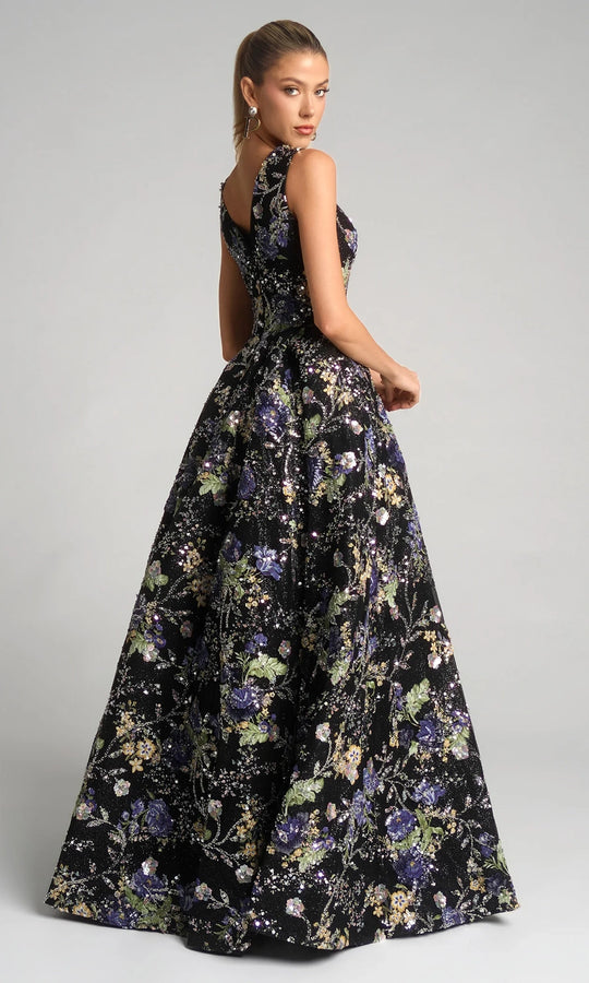 Portia and Scarlett PS26091 V-Neckline Floral Dress