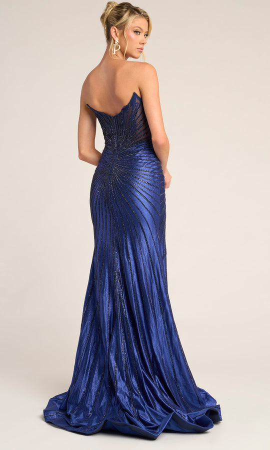 Portia and Scarlett PS26250 - Scoop Neckline Illusion Beaded Gown