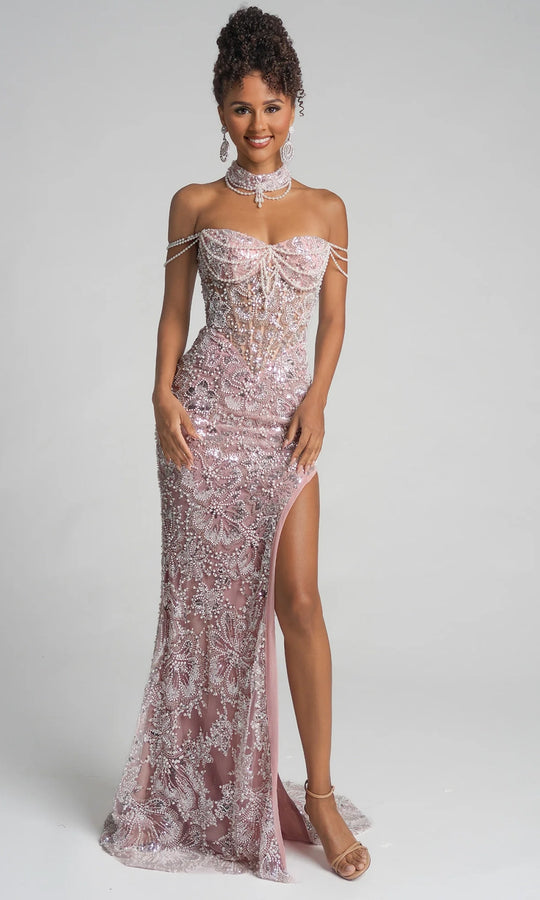 Portia and Scarlett PS26322E - Sweetheart Fully Beaded Evening Gown