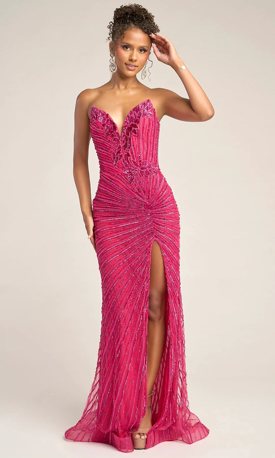 Portia and Scarlett PS26422C - Fitted Bodice Strapless Prom Dress