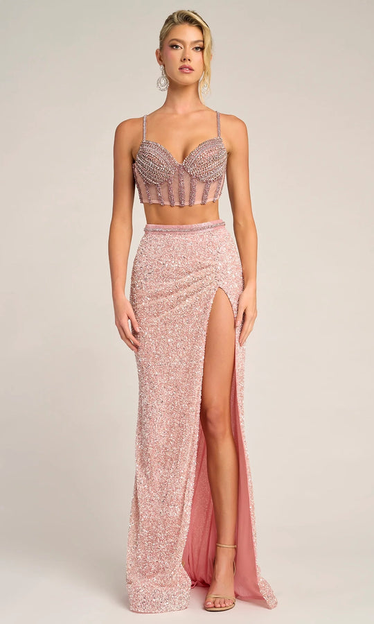 Portia and Scarlett PS26429C - Beaded Corset Fitted Two-Piece Dress
