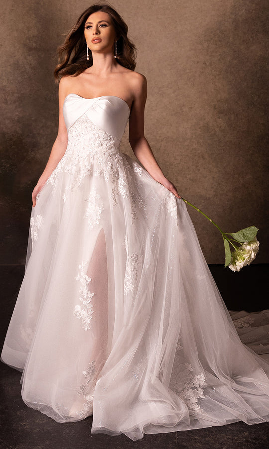 Rachel Allan RB3229 - Strapless Glitter Embroidered Gown