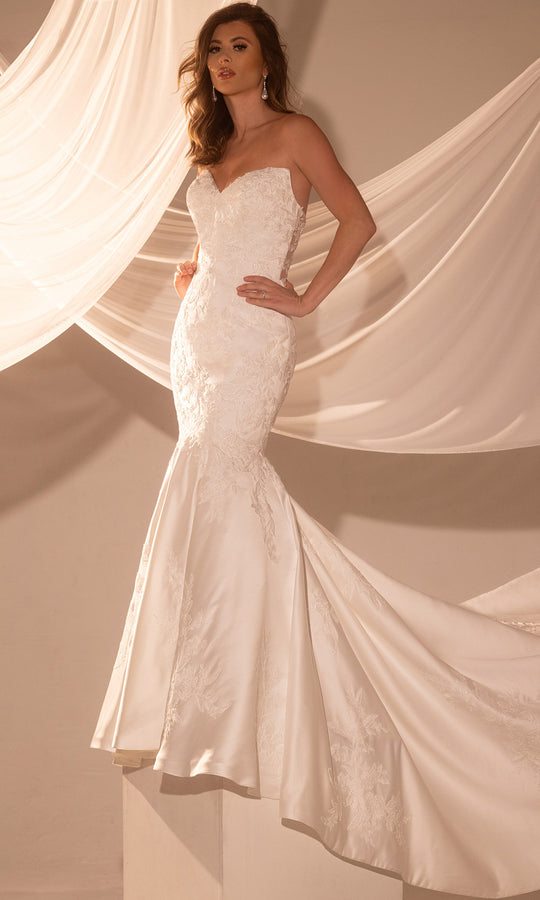 Rachel Allan RB3232 - Lace Appliqued Mermaid Bridal Gown