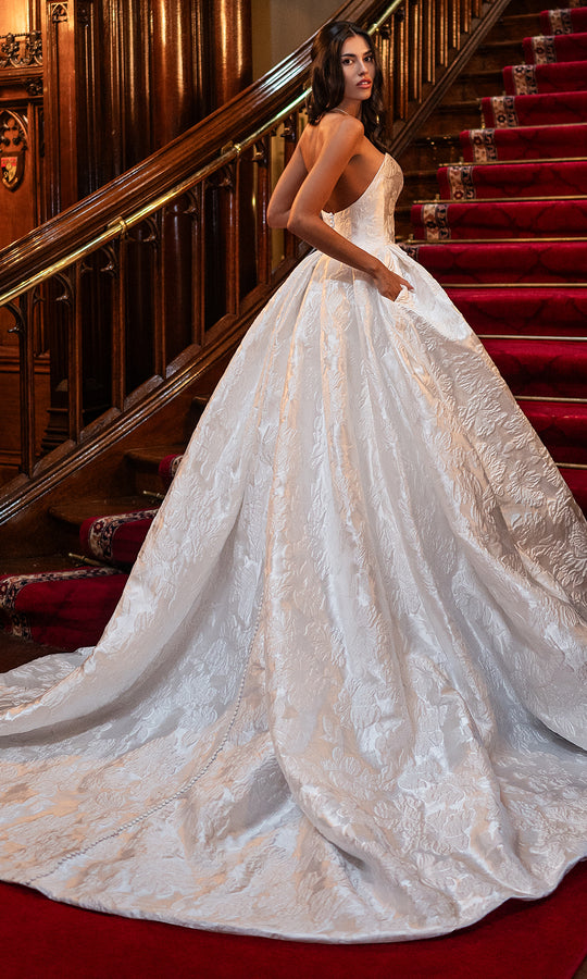 Rachel Allan RB3240 - Textured Strapless Ball Gown