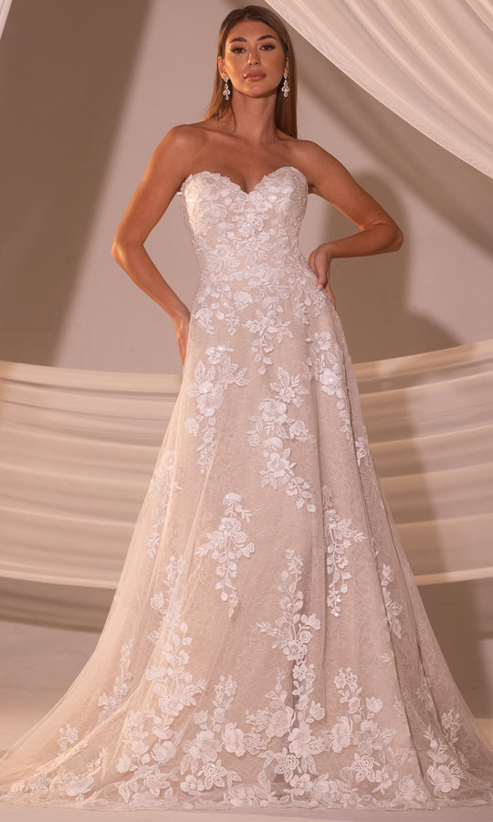Rachel Allan RB4219 - Lace Beaded Sweetheart A-Line Gown