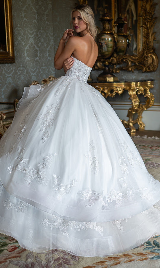 Rachel Allan RB4235 - Strapless Lace Corset Ball Gown
