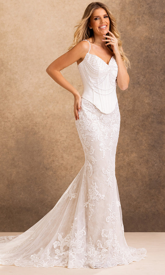 Rachel Allan Bridal RB4247 - Lace Mermaid Skirt Sweetheart Gown