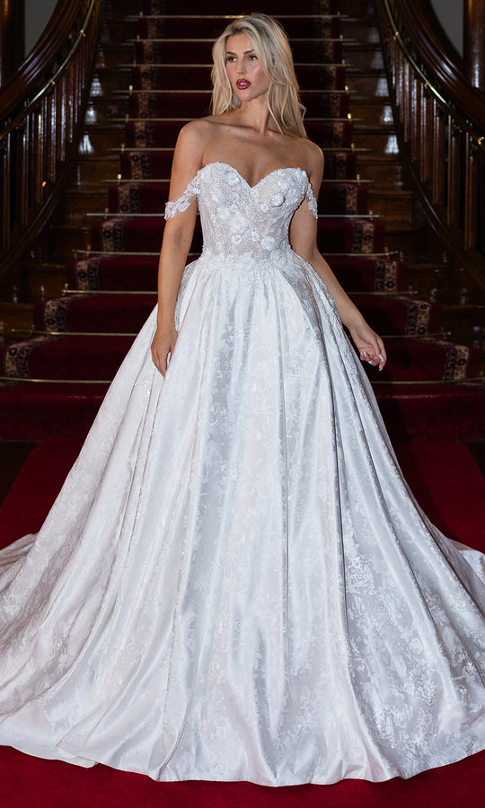 Rachel Allan RB5122 - Off Shoulder Bridal Ball Gown