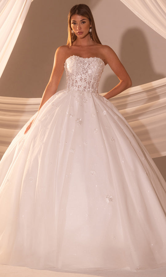 Rachel Allan RB6178 - Floral Beaded Semi-Sweetheart Ballgown