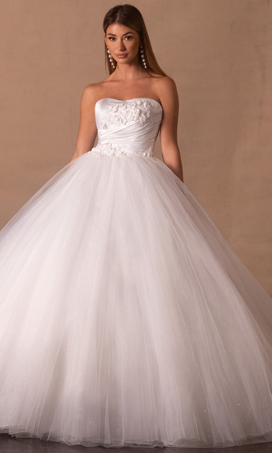 Rachel Allan RB6182 - Sweetheart Layered Ballgown with 3D Floral