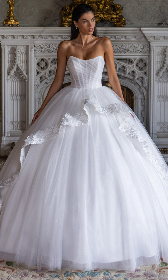 Rachel Allan RB6194 - Floral Applique Ball Gown