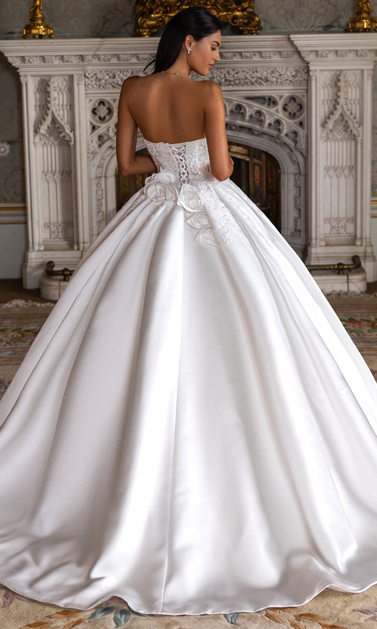 Rachel Allan RB6195 - Strapless Lace Ball Gown