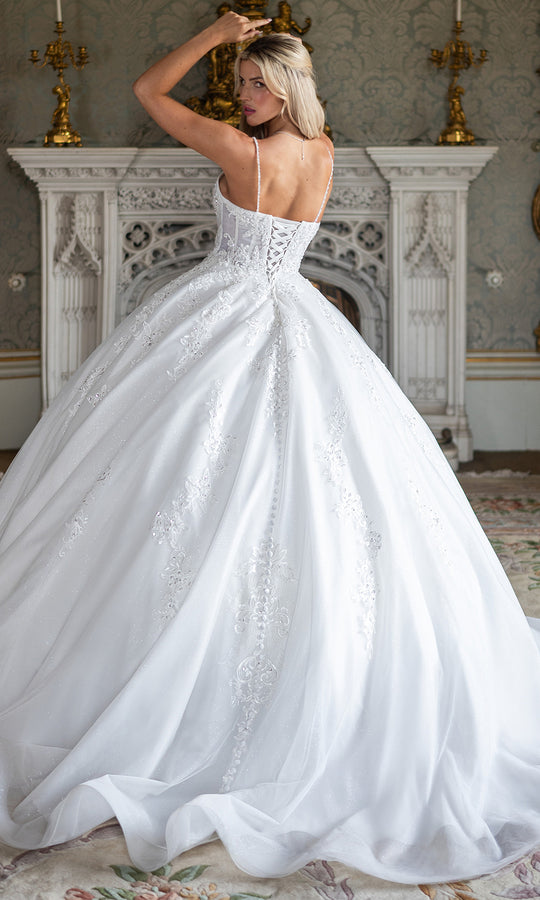 Rachel Allan RB6196 - Lace Corset Strapless Ball Gown