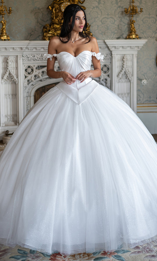 Rachel Allan RB6198 - Strapless Floral Strap Ball Gown