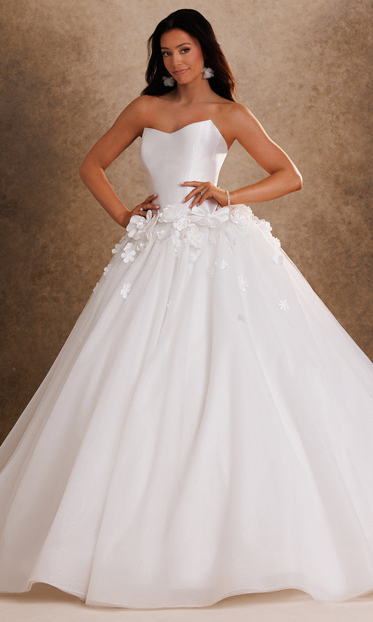Rachel Allan Bridal RB6200 - Floral Detail Sweetheart Ballgown