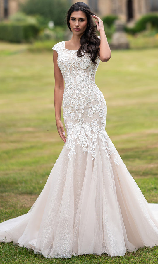 Rachel Allan RB7020 - Sleeveless Lace Mermaid Gown