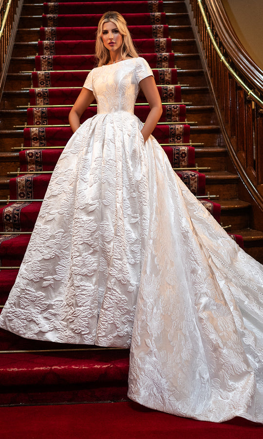 Rachel Allan RB7027 - Floral Ball Gown Wedding Dress