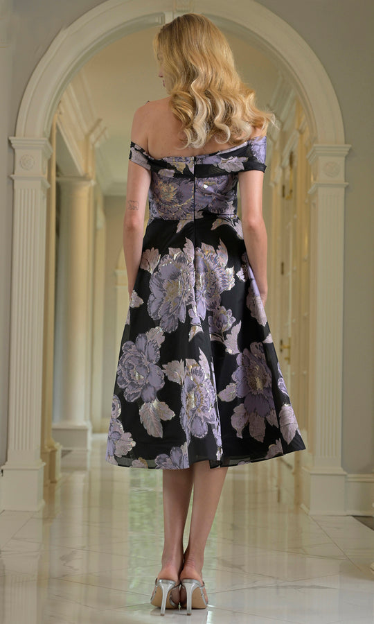 Rina di Montella RD210 - Allover Floral Off Shoulder Dress