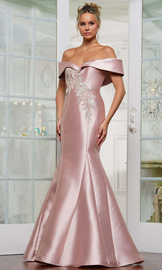 Rina di Montella RD3257-1 - Sweetheart Neck Mikado Mermaid Dress