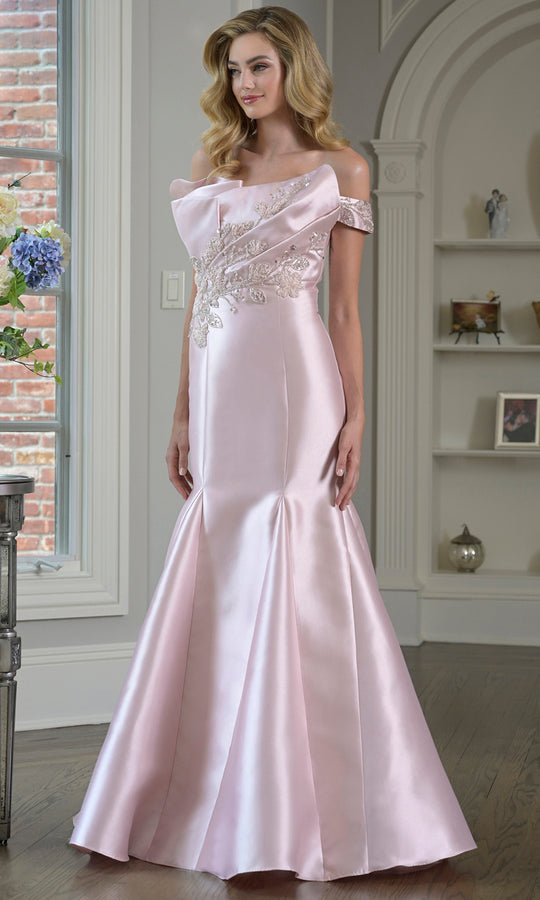 Rina di Montella RD3408 - Embroidered Applique Mermaid Gown