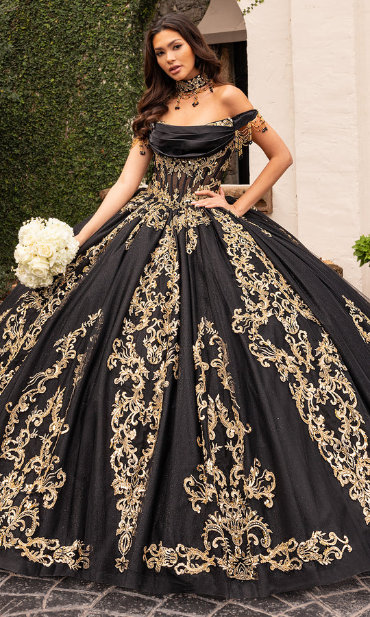 Rachel Allan RQ2230 - Baroque Off Shoulder Quinceanera Gown