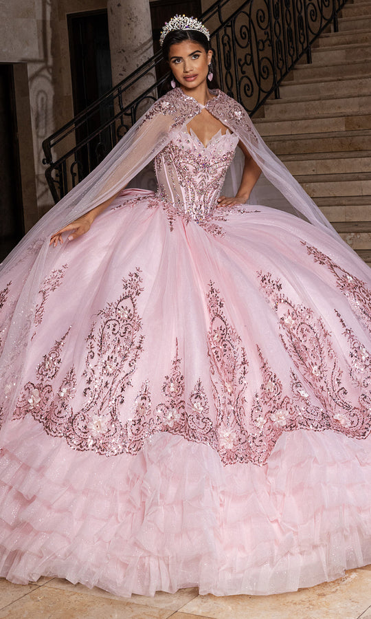 Rachel Allan RQ2243 - Beaded Strapless Ball Gown