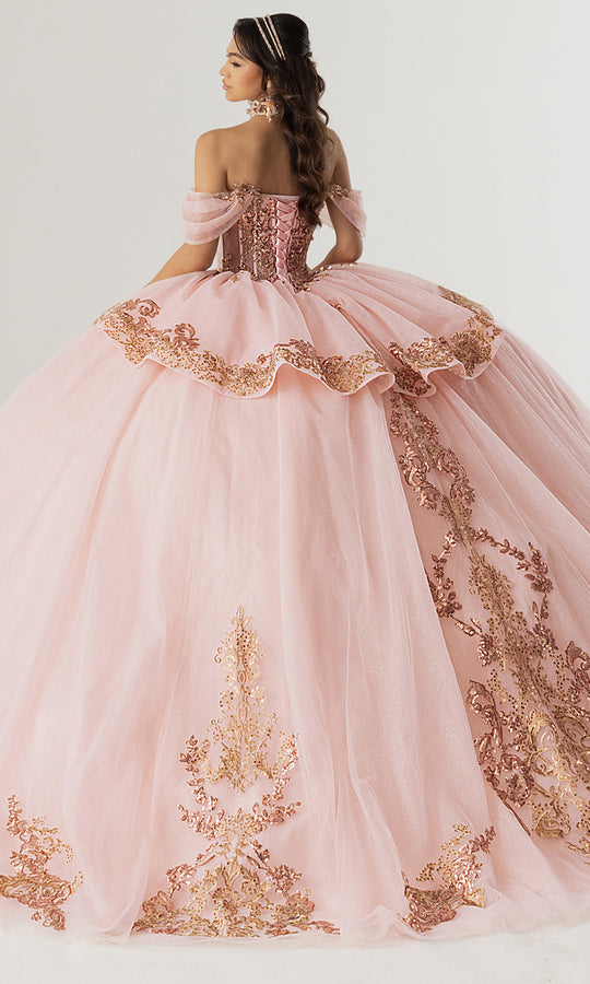 Rachel Allan RQ3175 - Embroidered Corset Ball Gown