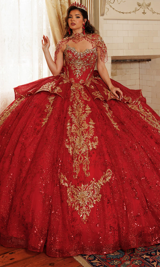 Rachel Allan RQ3189 - Scalloped Neckline Beaded Ballgown