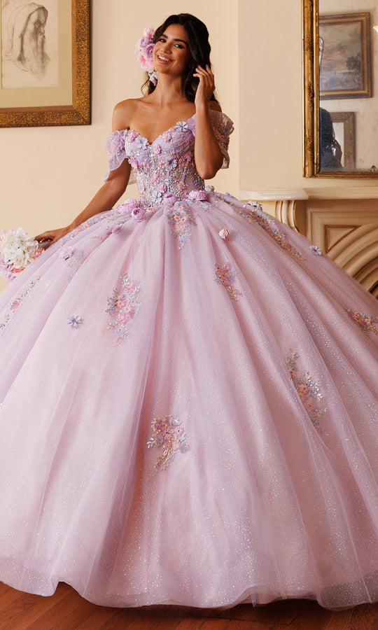 Rachel Allan RQ6022 - Floral Ornate Sweetheart Ballgown