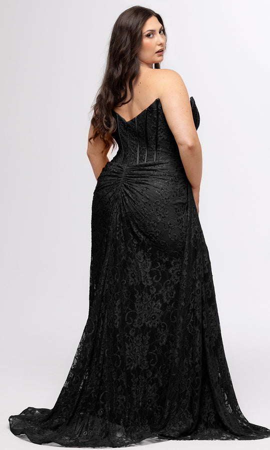 Sydney's Closet SC7432 - Lace Corset Formal Dress
