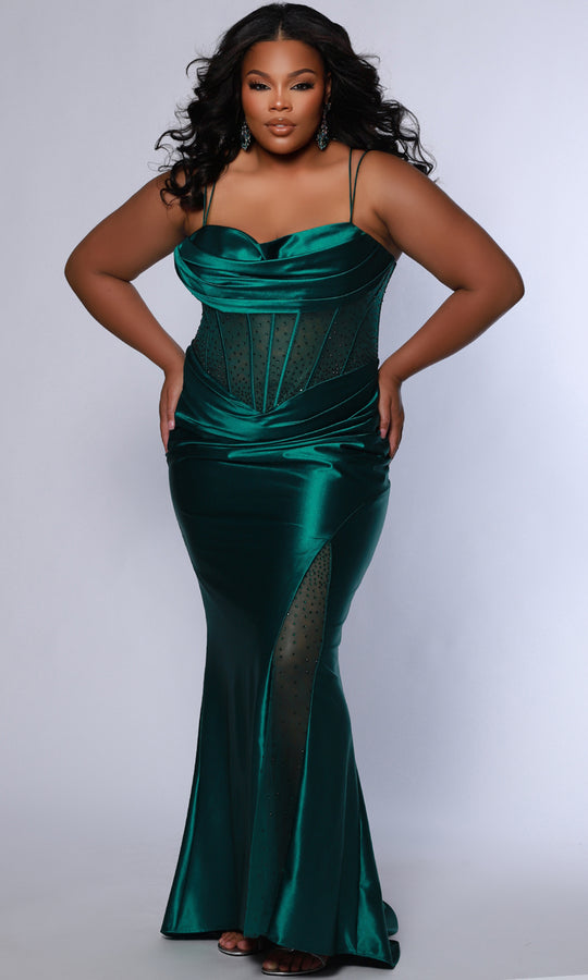 Sydney's Closet TE2516 - Sweetheart Mermaid Corset Prom Dress