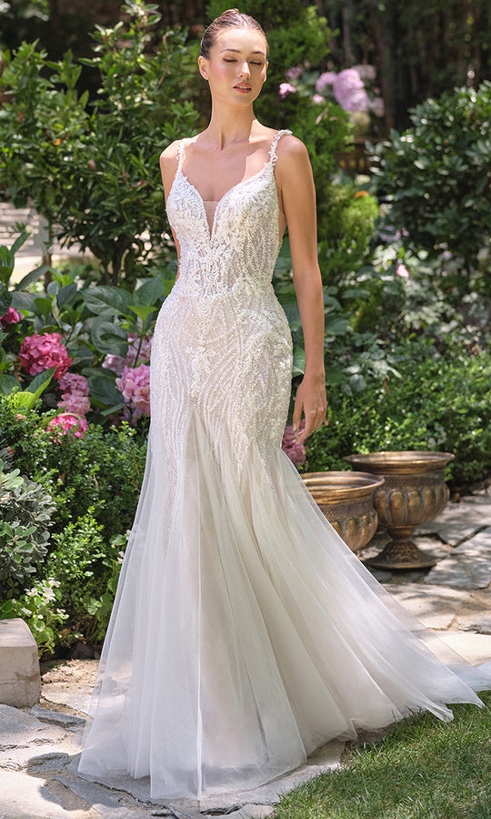 Andrea and Leo WL066 - Beaded Tulle Mermaid Bridal Gown