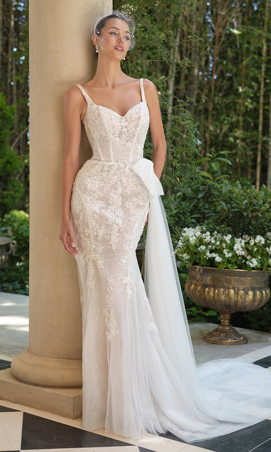 Andrea and Leo WL068 - Embroidered Lace Mermaid Wedding Dress