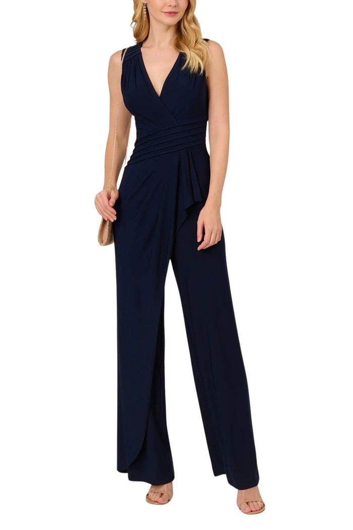 Adrianna Papell AP1D105225 - Sleeveless V-Neck Jumpsuit Special Occasion Dress