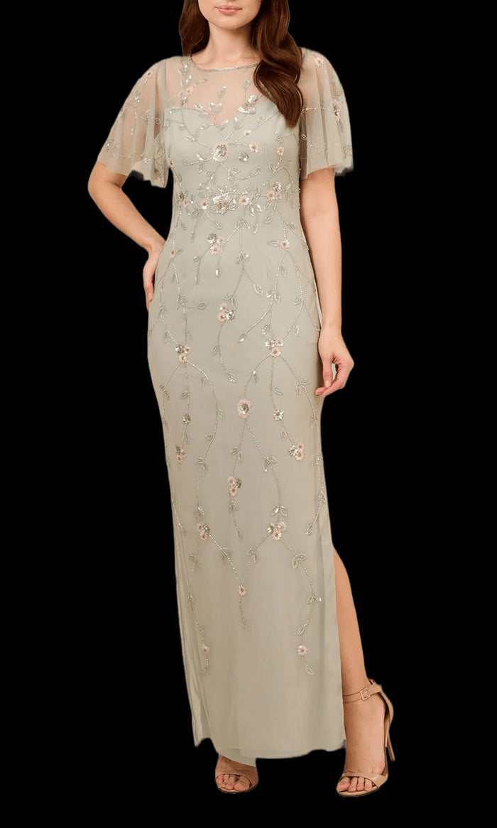 Buy Adrianna Papell Beaded Illusion Gown from Next Belgium