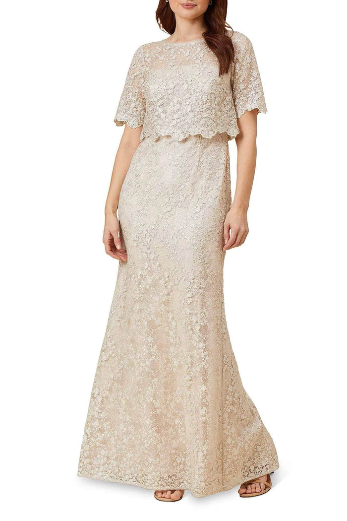 Adrianna Papell AP1E210399 P - Floral Lace A-Line Formal Gown Special Occasion Dress