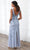 Adrianna Papell Platinum 40397 - Floral Beaded V Neck Dress Evening Dresses