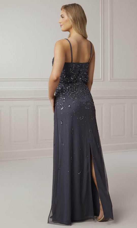 Adrianna Papell Platinum 40407 - Sleeveless V Neck Column Dress