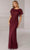 Adrianna Papell Platinum 40418 - Formal Full Length Gown Evening Dresses 0 / Mahogany
