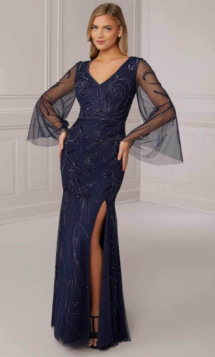 Adrianna Papell Platinum 40419 - Evening Gown Evening Dresses 0 / Navy