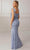 Adrianna Papell Platinum 40425 - Thick-Strapped Sequined Column Gown Prom Dresses