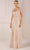 Adrianna Papell Platinum 40442 - Short Sleeve V-Neck Evening Dress Evening Dresses