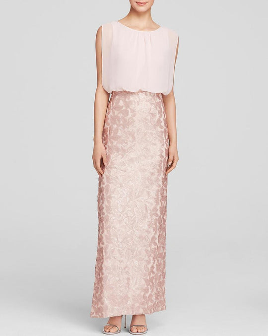 Aidan Mattox - Embellished Bateau Neck Dress 251704850