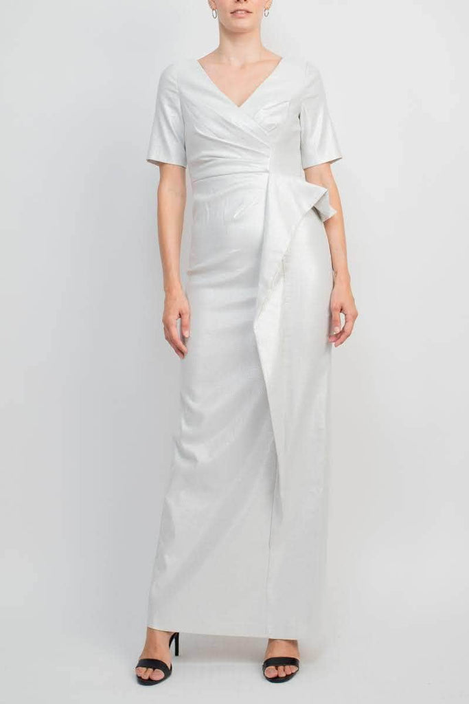 Aidan Mattox MD1E206623 - Surplice V-Neck Draped Formal Dress Couture Candy Aidan Mattox MD1E206623 - Surplice V-Neck Draped Formal Dress Couture Candy
