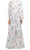Aidan Mattox MD1E207189 - Cape Sleeve V-Neck Dress Special Occasion Dress